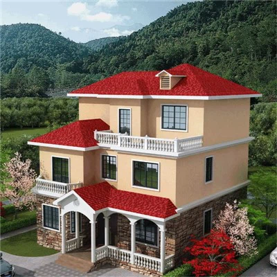 Family Light Steel Frame Fabricated Prefab Villa